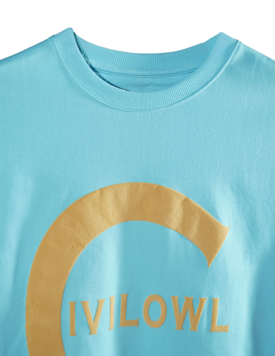 SKY BLUE OCTOPUS OVERSIZED T SHIRT