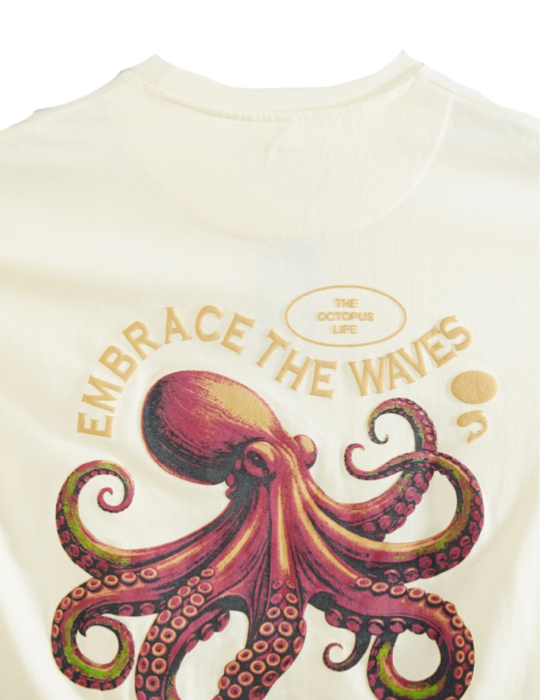 CREME OCTOPUS OVERSIZED T SHIRT