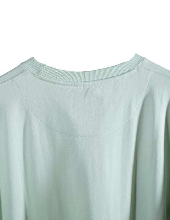 SEA GREEN CIVILOWL BASIC OVERSIZED T SHIRT