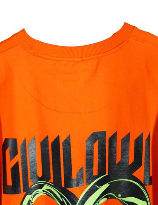 ORANGE INFINITY OVERSIZED T SHIRT
