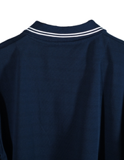 NAVY BLUE CIVILOWL RUNNING RED FONT COLLAR T SHIRT