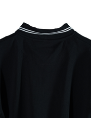 BLACK CIVILOWL RUNNING RED FONT COLLAR T SHIRT