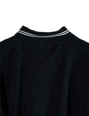 BLACK CIVILOWL LINING COLLAR T SHIRT