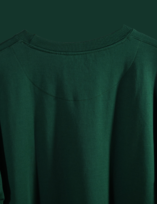 BOTTLE GREEN DUAL FONTS CIVILOWL OVERSIZED T SHIRT