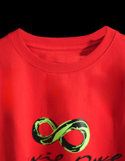RED INFINITY OVERSIZED T SHIRT