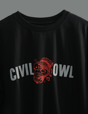 BLACK FISH OVERSIZED T SHIRT