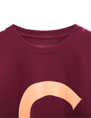 MAROON OCTOPUS OVERSIZED T SHIRT