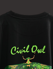 BLACK BUTTERFLY BEE OVERSIZED T SHIRT