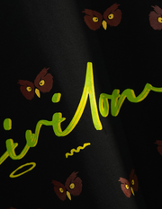 BLACK OWLS BASIC OVERSIZED T SHIRT
