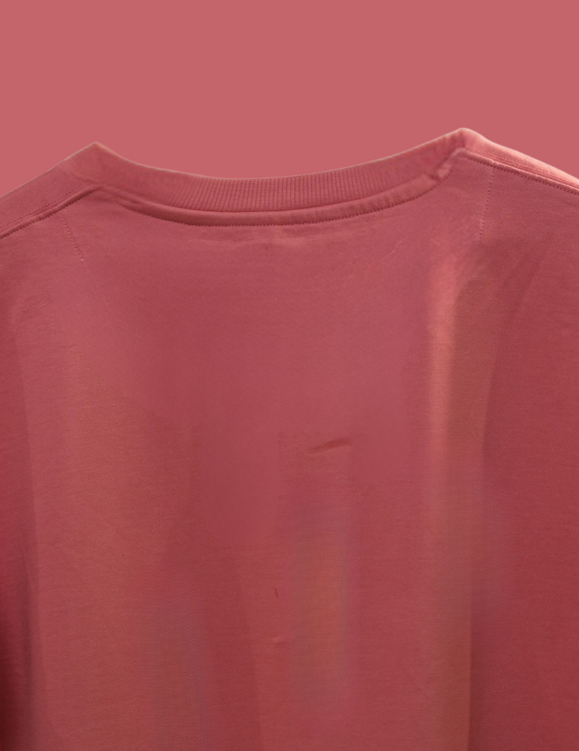 PEACH OWLS BASIC OVERSIZED T SHIRT