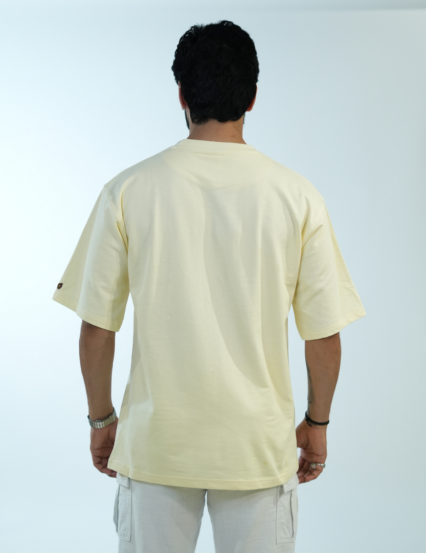 CREME CIVILOWL BASIC OVERSIZED T SHIRT