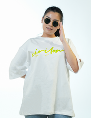 WHITE CIVILOWL BASIC OVERSIZED T SHIRT